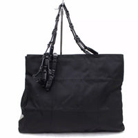 Prada Tessuto Shoulder Tote Bag-Bags-PRADA-Black-JustGorgeousStudio.com