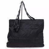 Prada Tessuto Shoulder Tote Bag-Bags-PRADA-Black-JustGorgeousStudio.com