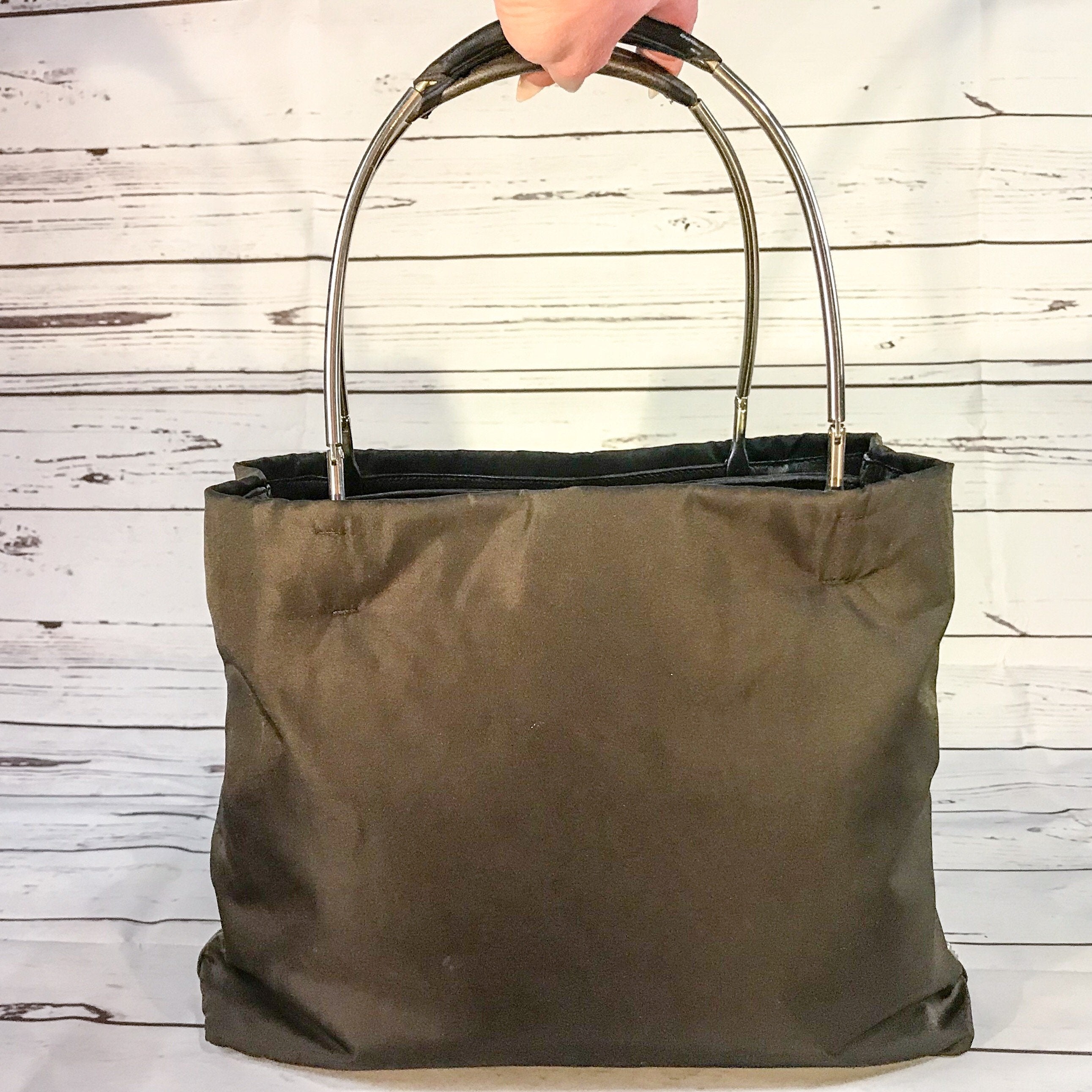 Brown Prada Tessuto Tote Bag – Designer Revival