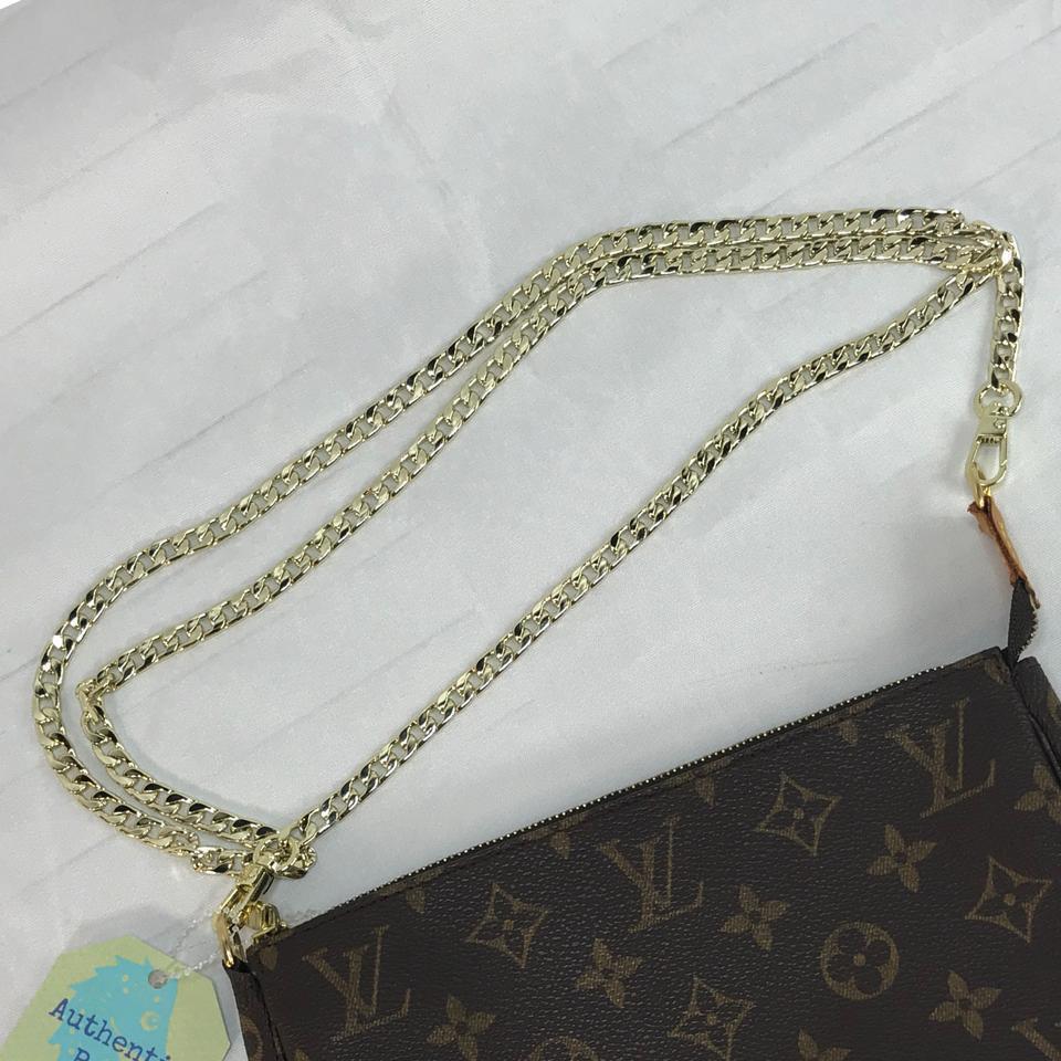 Medium Size Fabulous Metal Shoulder Crossbody Purse Strap Replacement Bag  Chain Accessories (18, Antique Gold) Antique Gold 18