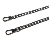 Replacement Chain Crossbody Shoulder Strap-Straps-Just Gorgeous Studio-Gun Metal/ Grey-JustGorgeousStudio.com