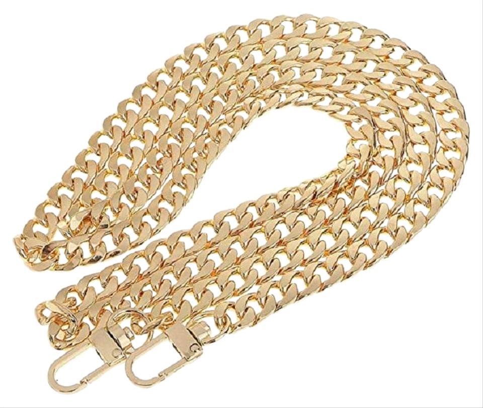 Gold Shoulder Flat Chain Strap Replacement for Louis Vuitton