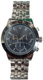 Silver Men's Chunky Bracelet Diver Style Watch-Jewelry, Watches, & Sunglasses-ArtWatch International Cooper Design Ltd.-Silver-JustGorgeousStudio.com