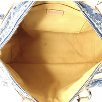 Speedy Neo Monogram Denim Limited Collector Edition-Bags-Louis Vuitton-Blue/Tan-JustGorgeousStudio.com