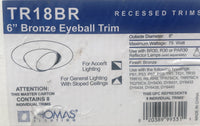 Thomas Lighting TR18BR 6-Inch Recessed Eyeball Trim, Bronze, 8 Count-Estate Sale-Thomas Lighting-JustGorgeousStudio.com