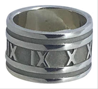 Tiffany & Co. Atlas Ring, Size 6-Jewelry, Watches, & Sunglasses-Tiffany & Co.-Wide Atlas Size 6-silver-JustGorgeousStudio.com
