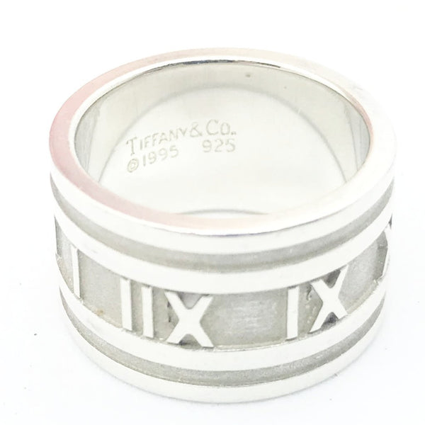 Tiffany & Co. Atlas Ring, Size 6-Jewelry, Watches, & Sunglasses-Tiffany & Co.-Wide Atlas Size 6-silver-JustGorgeousStudio.com