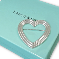 Tiffany & Co. Heart Brooch-Jewelry, Watches, & Sunglasses-Tiffany & Co.-silver-JustGorgeousStudio.com