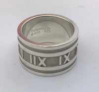 Tiffany & Co Wide Atlas Ring, Size 6-Jewelry, Watches, & Sunglasses-Tiffany & Co.-Silver-6-JustGorgeousStudio.com