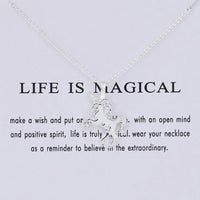 Unicorn Pendant Necklace-Jewelry, Watches, & Sunglasses-Just Gorgeous Studio-Rose Gold-JustGorgeousStudio.com