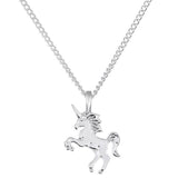 Unicorn Pendant Necklace-Jewelry, Watches, & Sunglasses-Just Gorgeous Studio-Silver-JustGorgeousStudio.com