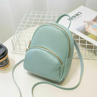Vegan Mini Backpack Purse-Bags-Just Gorgeous Studio-Blue-JustGorgeousStudio.com