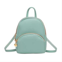 Vegan Mini Backpack Purse-Bags-Just Gorgeous Studio-Blue-JustGorgeousStudio.com