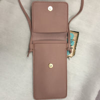 Vegan Mini Phone Case Purse-Bags-Just Gorgeous Studio-Pink-JustGorgeousStudio.com