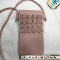 Vegan Mini Phone Case Purse-Bags-Just Gorgeous Studio-Pink-JustGorgeousStudio.com