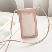 Vegan Mini Phone Case Purse-Bags-Just Gorgeous Studio-Pink-JustGorgeousStudio.com