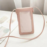 Vegan Mini Phone Case Purse-Bags-Just Gorgeous Studio-Pink-JustGorgeousStudio.com