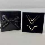 Victoria's Secret Collector's Edition Necklace & Bracelet Gift Set-Jewelry, Watches, & Sunglasses-Victoria's Secret-gold-JustGorgeousStudio.com