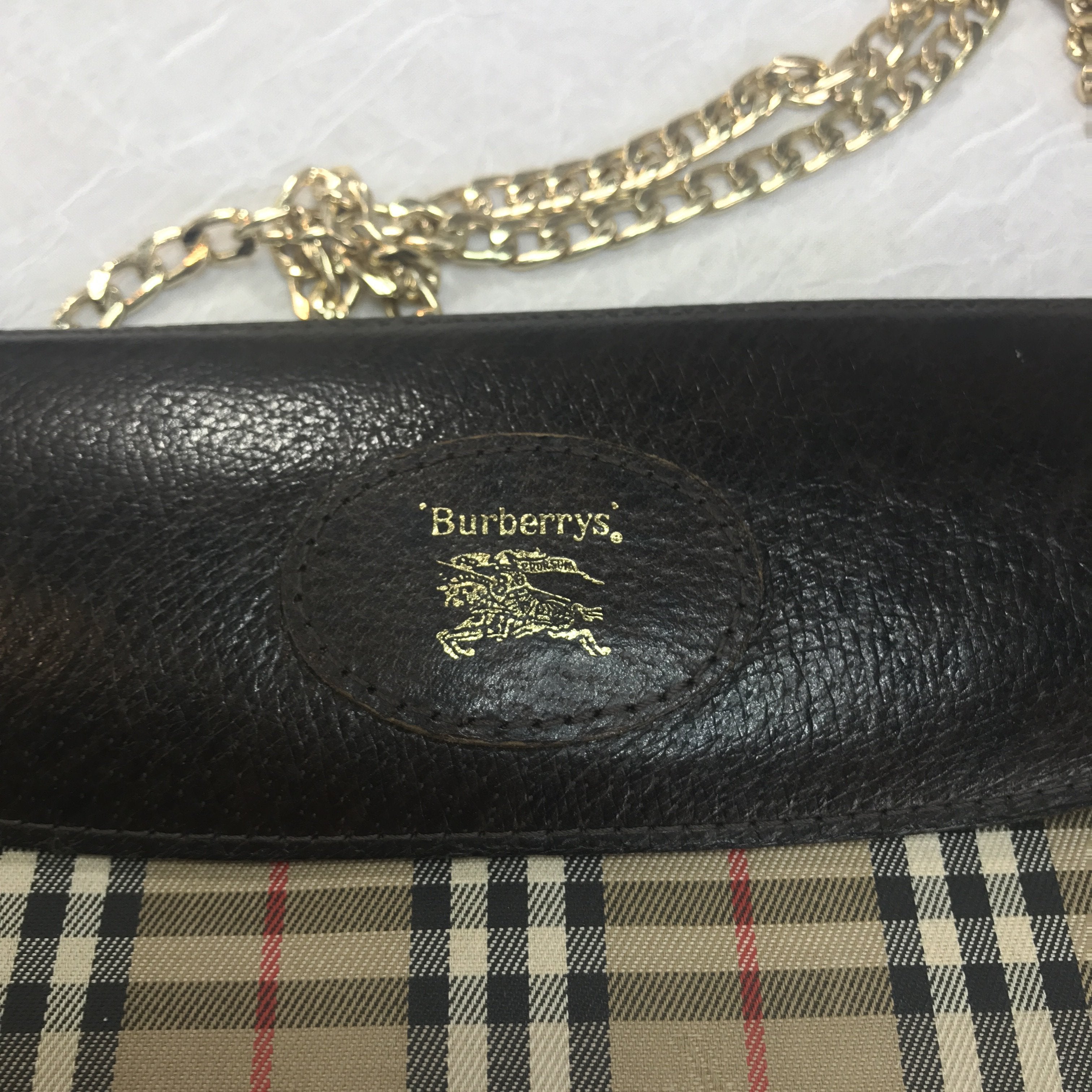 BURBERRYS Vintage Haymarket Check Bag 20197