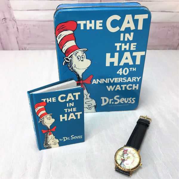 Vintage Limited Edition Dr. Seuss Watch-Jewelry, Watches, & Sunglasses-ArtWatch International Cooper Design Ltd.-Black/Gold-JustGorgeousStudio.com