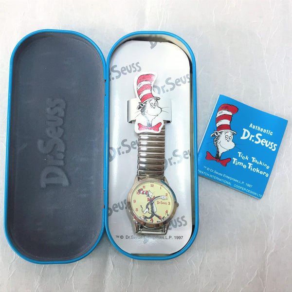 Vintage Limited Edition Dr. Seuss Watch-Jewelry, Watches, & Sunglasses-ArtWatch International Cooper Design Ltd.-Silver-JustGorgeousStudio.com