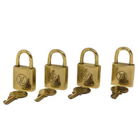 Louis Vuitton PadLock Lock & Key for Bags Brass Gold old type(randomNumber )