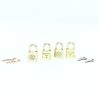 new never used louis vuitton padlock 2 keys Gold hardware Steel ref.963429  - Joli Closet
