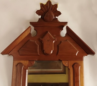 Walnut Eastlake Dresser with Marble Top and Mirror-Art & Antiques-Just Gorgeous Studio-Brown-JustGorgeousStudio.com