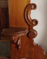 Walnut Eastlake Dresser with Marble Top and Mirror-Art & Antiques-Just Gorgeous Studio-Brown-JustGorgeousStudio.com