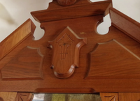 Walnut Eastlake Dresser with Marble Top and Mirror-Art & Antiques-Just Gorgeous Studio-Brown-JustGorgeousStudio.com