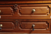 Walnut Eastlake Dresser with Marble Top and Mirror-Art & Antiques-Just Gorgeous Studio-Brown-JustGorgeousStudio.com