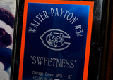 Walter Payton Chicago Bears Plaques-Sports Memorabilia-Just Gorgeous Studio-Orange/White/navy/blue/black-JustGorgeousStudio.com