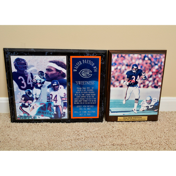 Walter Payton Chicago Bears Plaques – Just Gorgeous Studio