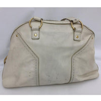 YSL Yves Saint Laurent Muse Bowler Bag-Bags-Yves Saint Laurent-Ivory-JustGorgeousStudio.com