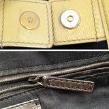 YSL Yves Saint Laurent YSL Cabas Rive Gauche Tote-Bags-Yves Saint Laurent-yellow/white-JustGorgeousStudio.com