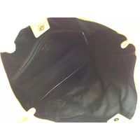 YSL Yves Saint Laurent YSL Cabas Rive Gauche Tote-Bags-Yves Saint Laurent-yellow/white-JustGorgeousStudio.com
