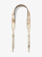 Michael Kors Metallic Leather Shoulder Strap-Straps-Michael Kors-Oatmeal-JustGorgeousStudio.com