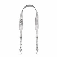 Michael Kors Metallic Leather Shoulder Strap-Straps-Michael Kors-Pewter/Aluminum-JustGorgeousStudio.com